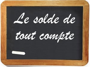 solde de tout compte